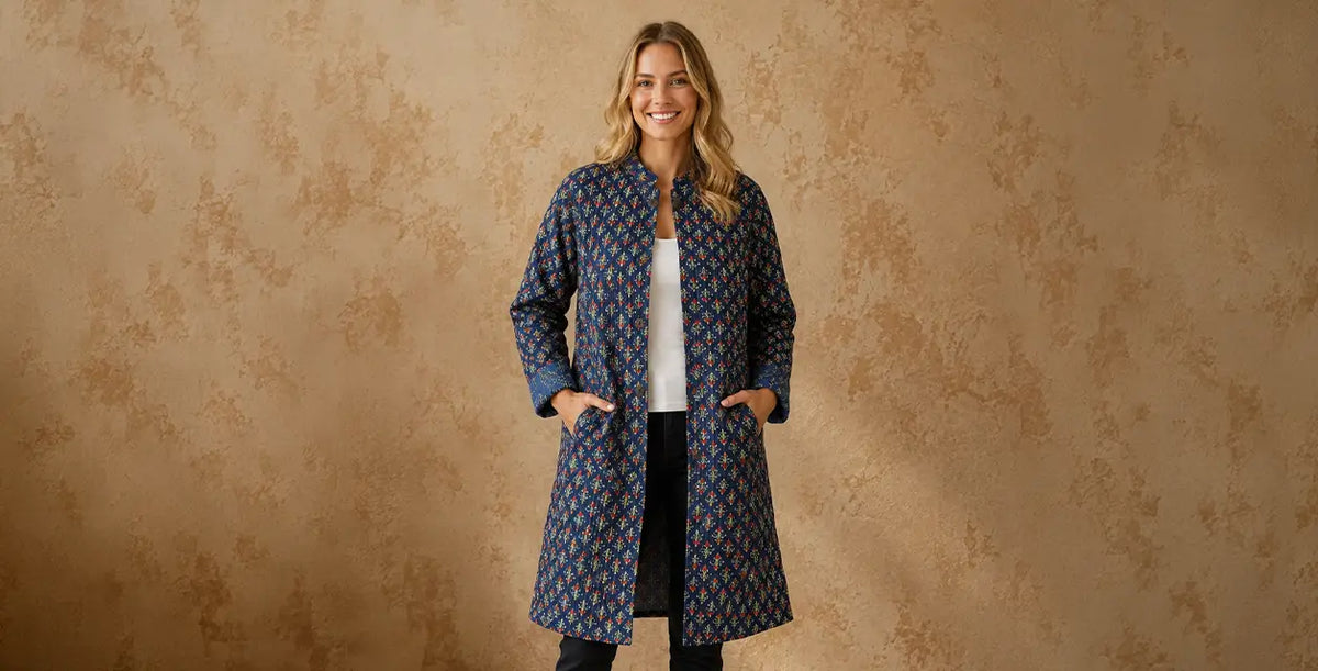Long Cotton Quilted Jackets