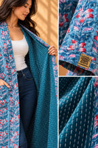 Blue Blossom –  Cotton Kimono