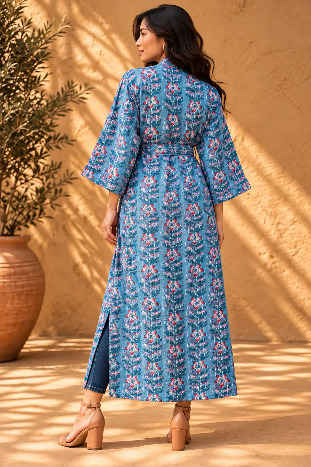 Blue Blossom kimono