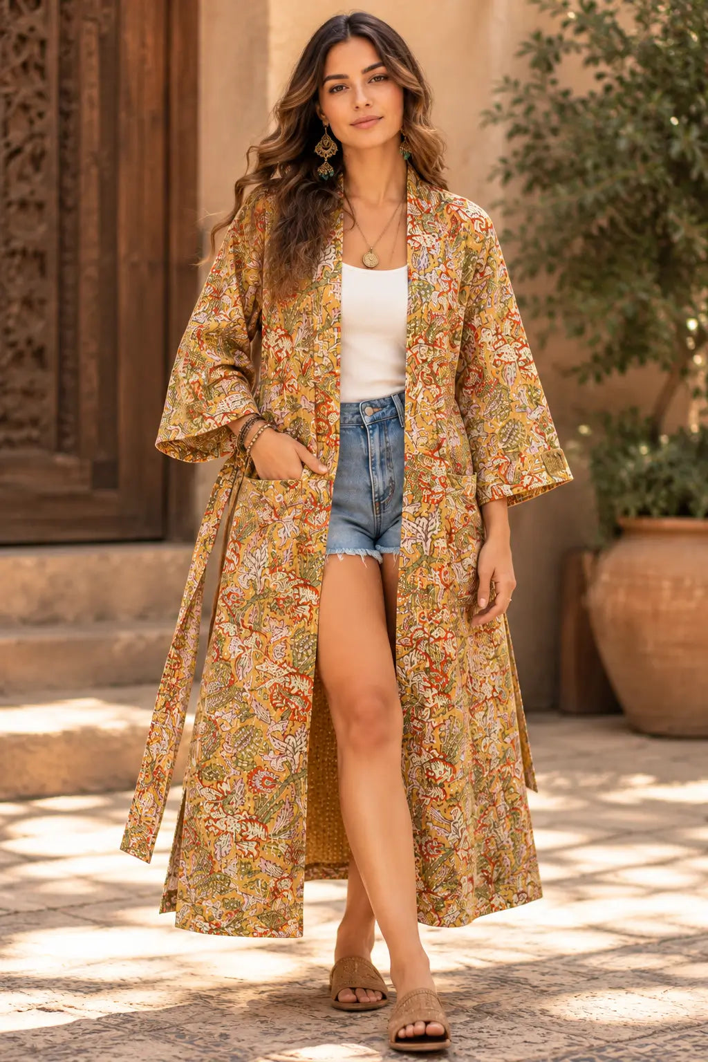 Bohemian Saffron kimono