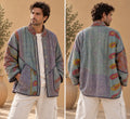 Vinatge Cotton Jackets- Sage & Mauve Patchwork