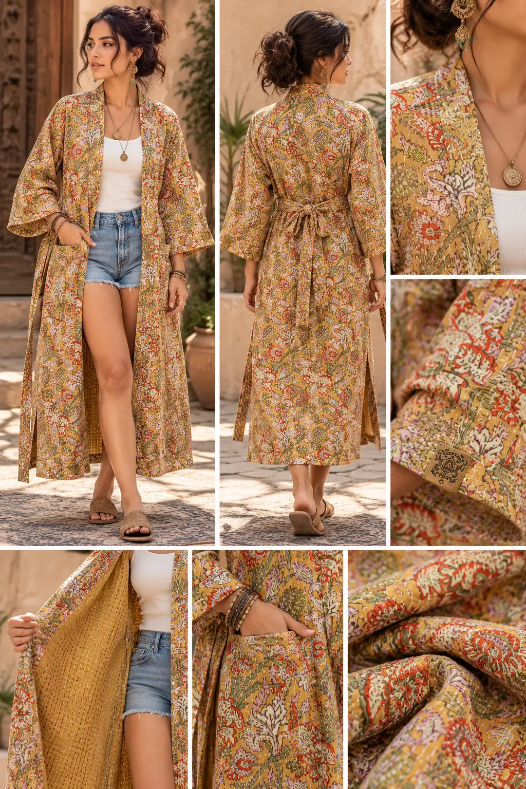 Bohemian Saffron kimono