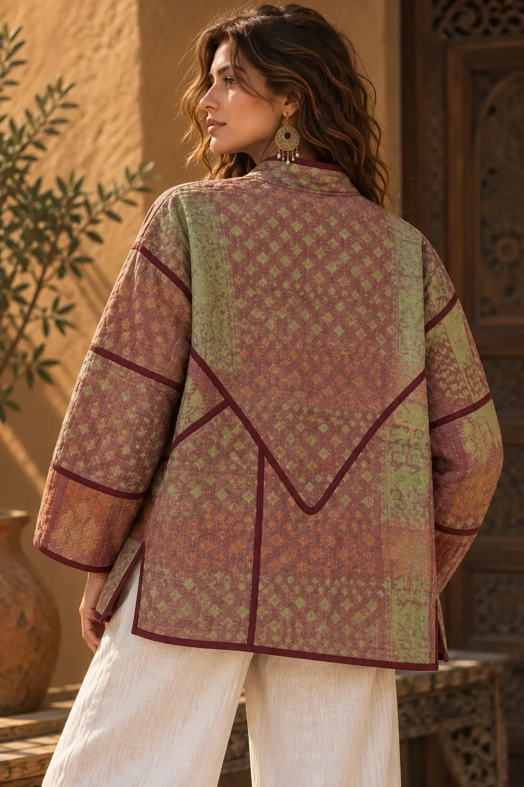 Brown Bateek Vinatge Jacket