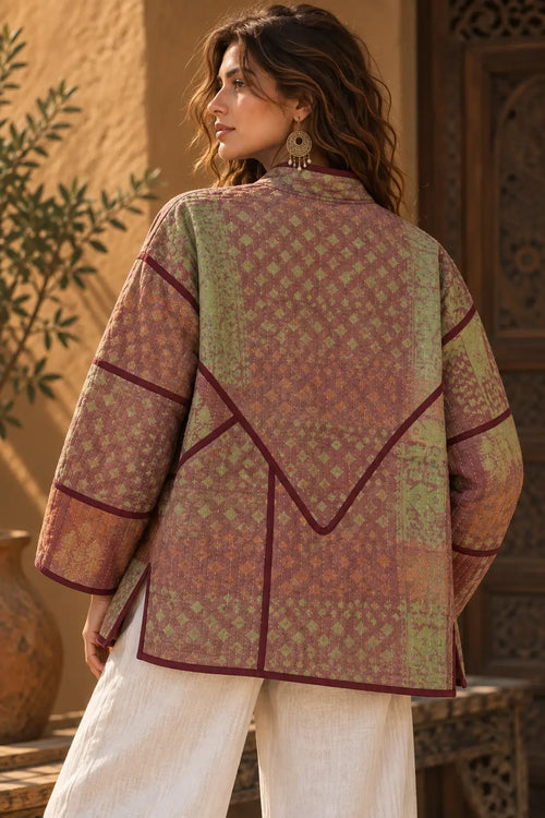 Brown Bateek Vinatge Jacket