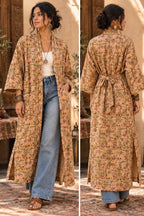 Golden Meadow – Quilted Cotton Kimono