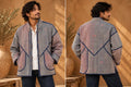 Vinatge Cotton Jackets- Grey &Coral