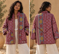 Rosewood Mosaic Reversible Kantha Jacket