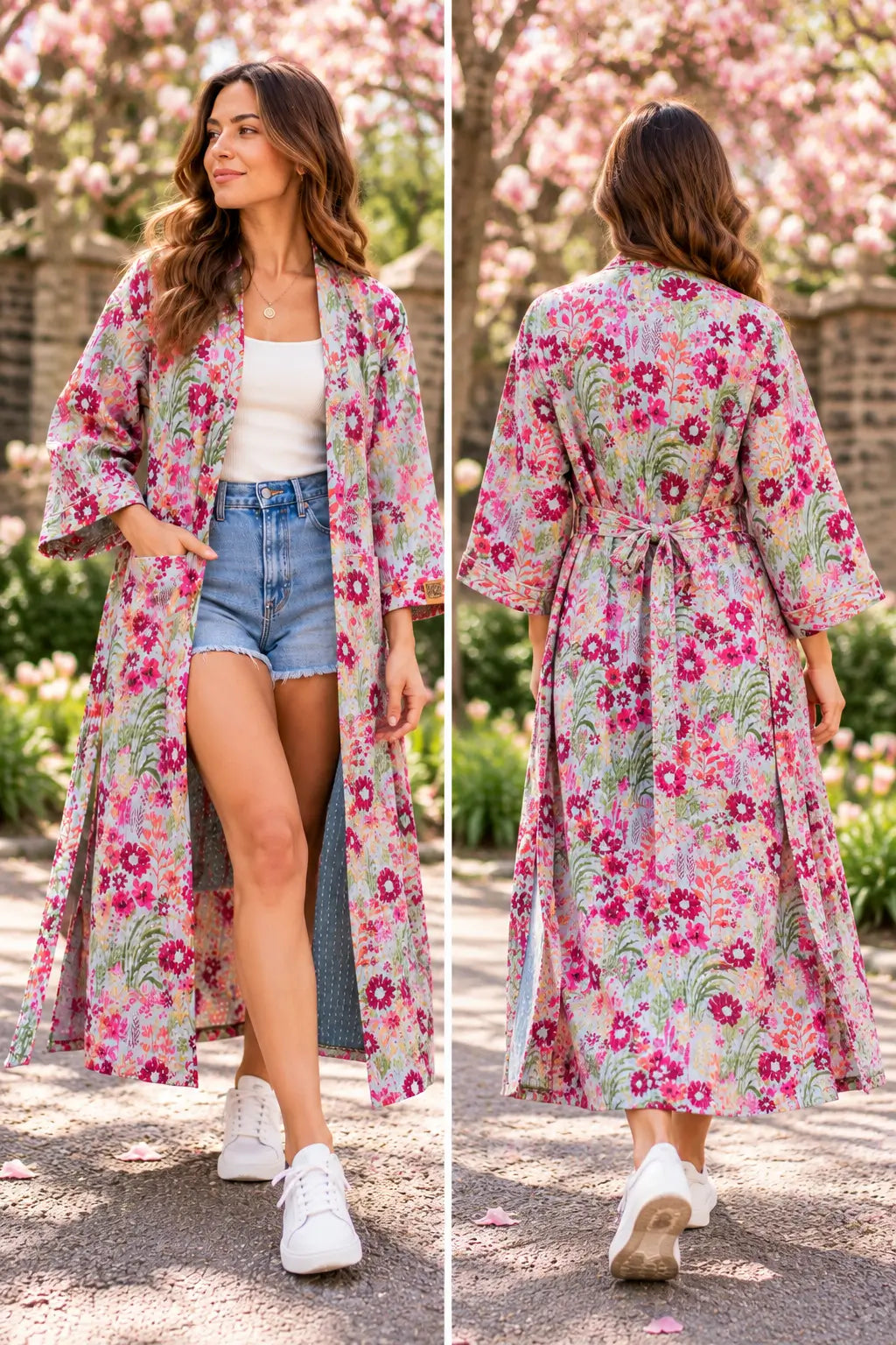 Spring Meadow Bloom kimono