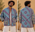 Vinatge Cotton Jackets- Dusty Teal & Plum Paisley